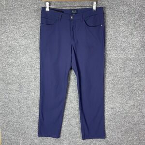 RYE‎ 51 Voyager Pant Navy Blue Flat Front Chino Stretch Men Size 34